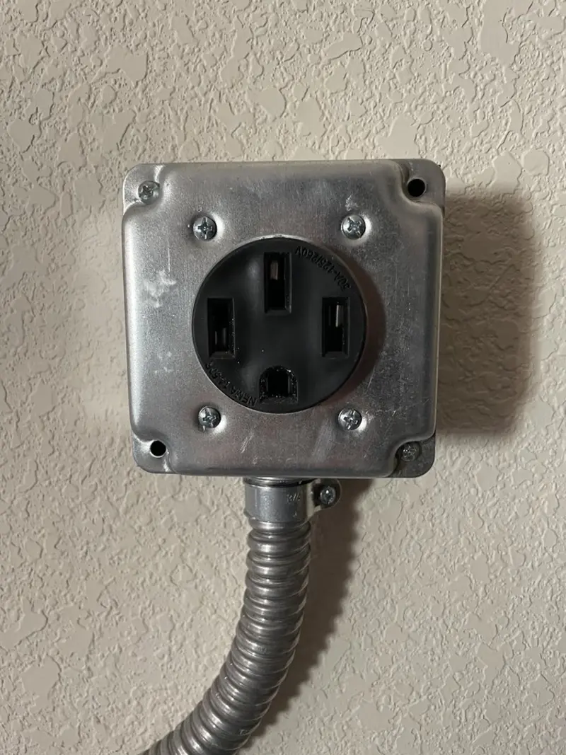 NEMA 14-50 outlet installed for Smart Home Electrical in South Lebanon